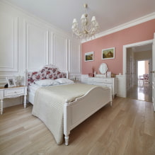 Yatak odasının iç kısmındaki açık renkler: odanın tasarım özellikleri, 55 fotoğraf-0