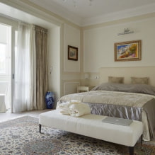 Gaišas krāsas guļamistabas interjerā: istabas dizaina iezīmes, 55 fotogrāfijas-9