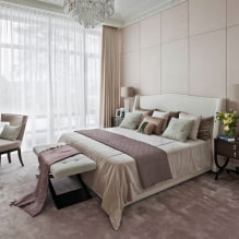 Gaišas krāsas guļamistabas interjerā: istabas dizaina iezīmes, 55 fotogrāfijas-8