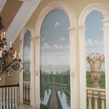 Decoració interior amb frescos: fotos, característiques, tipus, elecció del disseny i estil-7