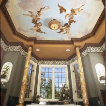 Interieurdecoratie met fresco's: foto's, kenmerken, typen, keuze van ontwerp en stijl-17