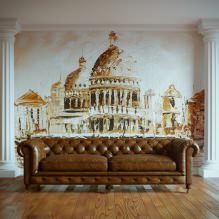 Интериорна декорация със стенописи: снимки, характеристики, видове, избор на дизайн и стил-1