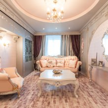 Baroka stils dzīvokļa interjerā: dizaina iezīmes, apdare, mēbeles un dekors-12