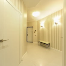 Küçük bir koridor için duvar kağıdı nasıl seçilir: 70 tasarım fikri-9