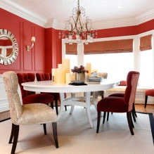 Červená farba v interiéri: hodnota, kombinácia, štýly, dekorácia, nábytok (80 fotografií) -0