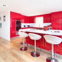 Color vermell a l'interior: valor, combinació, estils, decoració, mobles (80 fotos) -2
