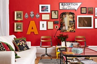 Màu đỏ trong nội thất: giá trị, sự kết hợp, phong cách, trang trí, đồ nội thất (80 ảnh)