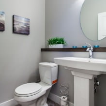 Malý interiér toalety: funkcie, dizajn, farba, štýl, viac ako 100 fotografií-23