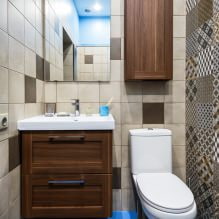 Mazs tualetes interjers: funkcijas, dizains, krāsa, stils, vairāk nekā 100 fotoattēli-15