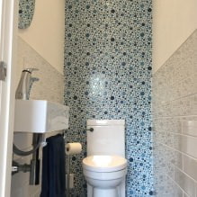 Malý interiér toalety: funkce, design, barva, styl, více než 100 fotografií - 20