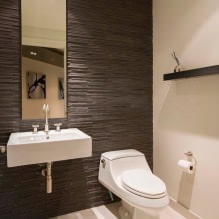 Malý interiér toalety: funkce, design, barva, styl, více než 100 fotografií-14
