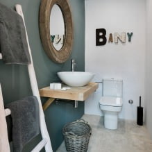 Küçük tuvalet içi: özellikler, tasarım, renk, stil, 100'den fazla fotoğraf-8