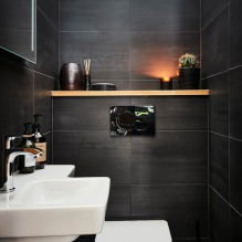 Küçük tuvalet içi: özellikler, tasarım, renk, stil, 100+ fotoğraf-16