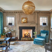Rèm cửa màu xanh ngọc hiện đại trong nội thất: tính năng, sự kết hợp, loại và thiết kế-0