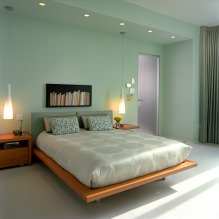 Bahagian dalam warna pudina: kombinasi, pilihan gaya, hiasan dan perabot (65 foto) -2