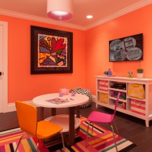 Color taronja a l'interior: significat, característiques del disseny, estils, 60 fotos-2
