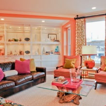 Oranje kleur in het interieur: betekenis, ontwerpkenmerken, stijlen, 60 foto-0