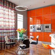 Color taronja a l'interior: significat, característiques de disseny, estils, 60 fotos-6