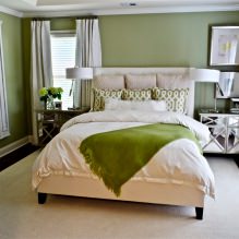 Interior design in color oliva: combinazioni, stili, finiture, mobili, accenti-17