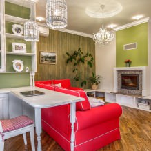 Design d'intérieur en couleur olive: combinaisons, styles, finitions, meubles, accents-1