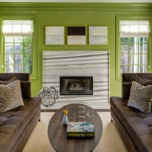 Design interior în culoarea măslin: combinații, stiluri, finisaje, mobilier, accente-8