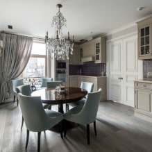 Rideaux gris à l'intérieur de l'appartement: types, tissus, styles, combinaisons, design et décoration-7