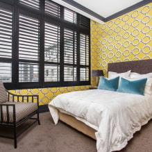 Žltá tapeta v interiéri: typy, dizajn, kombinácie, výber záclon a štýl-10