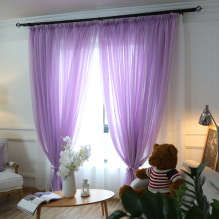 Rèm cửa màu tím trong nội thất - đặc điểm thiết kế và sự kết hợp màu sắc-9