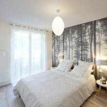 Behang voor een kleine kamer: kleurkeuze, patroon, uitzettend fotobehang, combinatie-4