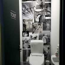 Πώς να επιλέξετε ταπετσαρία για την τουαλέτα: 60 σύγχρονες φωτογραφίες και ιδέες σχεδιασμού-4