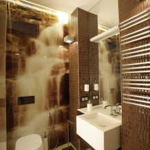 Hoe behang voor het toilet te kiezen: 60 moderne foto's en ontwerpideeën-8
