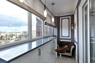 Тапет на балкона или лоджията: какво може да бъде залепено, изборът на цвят, дизайнерски идеи, снимки в интериора