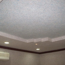 Flydende tapet i loftet: foto i interiøret, moderne eksempler på design-1
