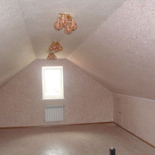 Flydende tapet i loftet: foto i interiøret, moderne eksempler på design-6