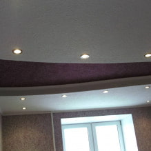 Flydende tapet i loftet: foto i interiøret, moderne eksempler på design-7