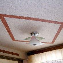 Flydende tapet i loftet: foto i interiøret, moderne eksempler på design-8