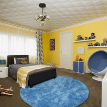 Tapetai ant lubų: tipai, dizaino idėjos ir piešiniai, spalva, kaip klijuoti lubų tapetus-0