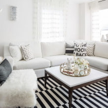 Hvid sofa i interiøret: 70 moderne fotos og designideer-12