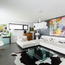 Hvid sofa i interiøret: 70 moderne fotos og designideer-13