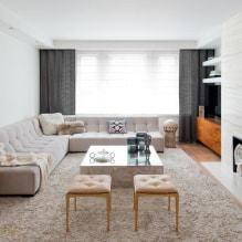Sofa beige di pedalaman: 70+ gambar moden dan idea reka bentuk-0