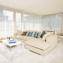 Sofa beige di bahagian dalam: 70+ gambar moden dan idea reka bentuk-5