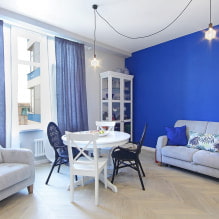 Blå gardiner i interiøret - stilfulde designideer-6