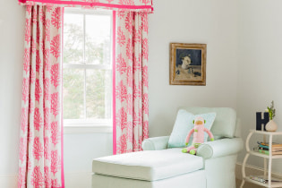Ý tưởng thiết kế rèm cửa màu hồng trong nội thất