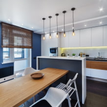 Záclony do kuchyně s balkonovými dveřmi - možnosti moderního designu-1