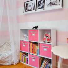 Huoneen vaaleanpunainen sisustus: yhdistelmä, tyylin valinta, sisustus, huonekalut, verhot ja sisustus-5