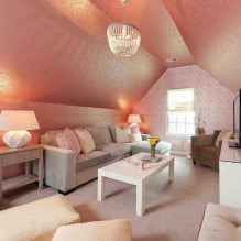 Huoneen vaaleanpunainen sisustus: yhdistelmä, tyylin valinta, sisustus, huonekalut, verhot ja sisustus-8