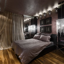أسقف الجصي لغرفة النوم: الصورة والتصميم وأنواع الأشكال والهياكل - 5