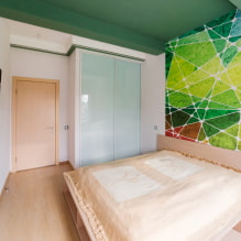 أسقف الجصي لغرفة النوم: الصورة والتصميم وأنواع الأشكال والهياكل - 6