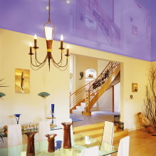 Tavan violet: design, nuanțe, fotografie pentru tavan întins și fals-2