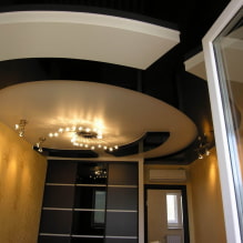 Gevormd plafond: ontwerp, typen (stretch, gipsplaat, enz.), geometrische, kromlijnige vormen-0